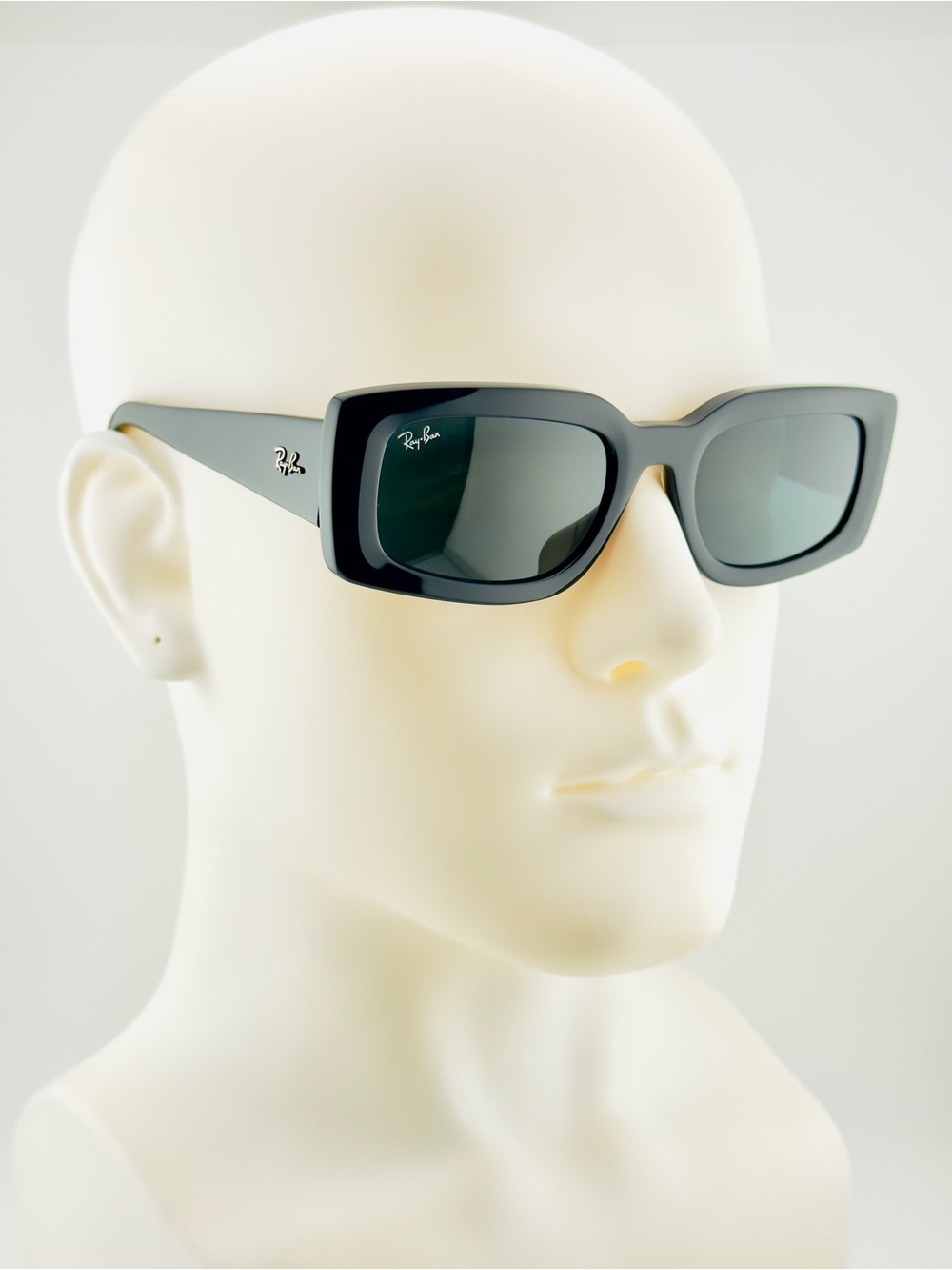 Ray-Ban Kiliane Bio-Based Sunglasses RB4395 Polished Black Frame Grey Lenses